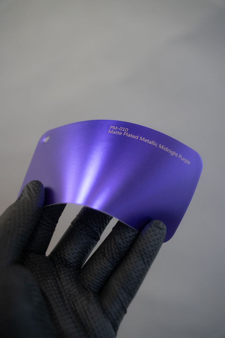 PET Matte Plated Metallic Midnight Purple