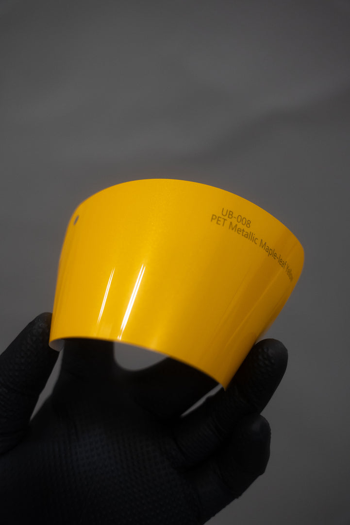 PET Metallic Maple-Leaf Yellow