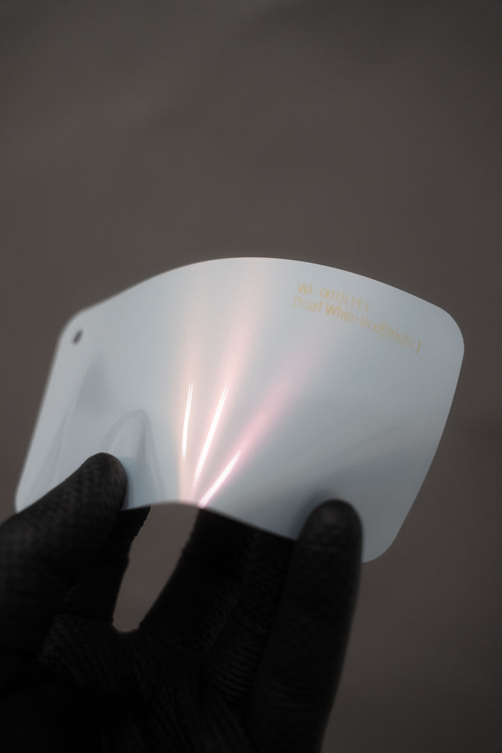 PET Pearl White Red ( Bright )