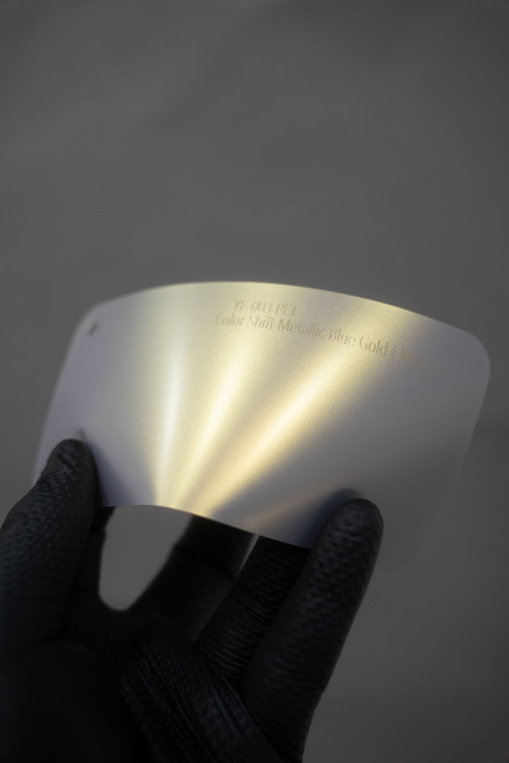 PET Color Shift Metallic Blue Gold (Matte)