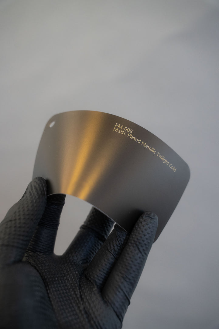 PET Matte Plated Metallic Twilight Gold
