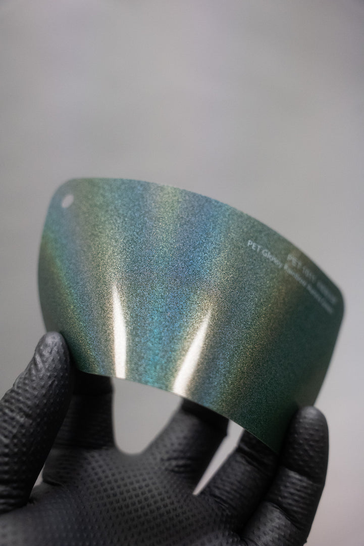 PET Glossy Rainbow Aurora Green