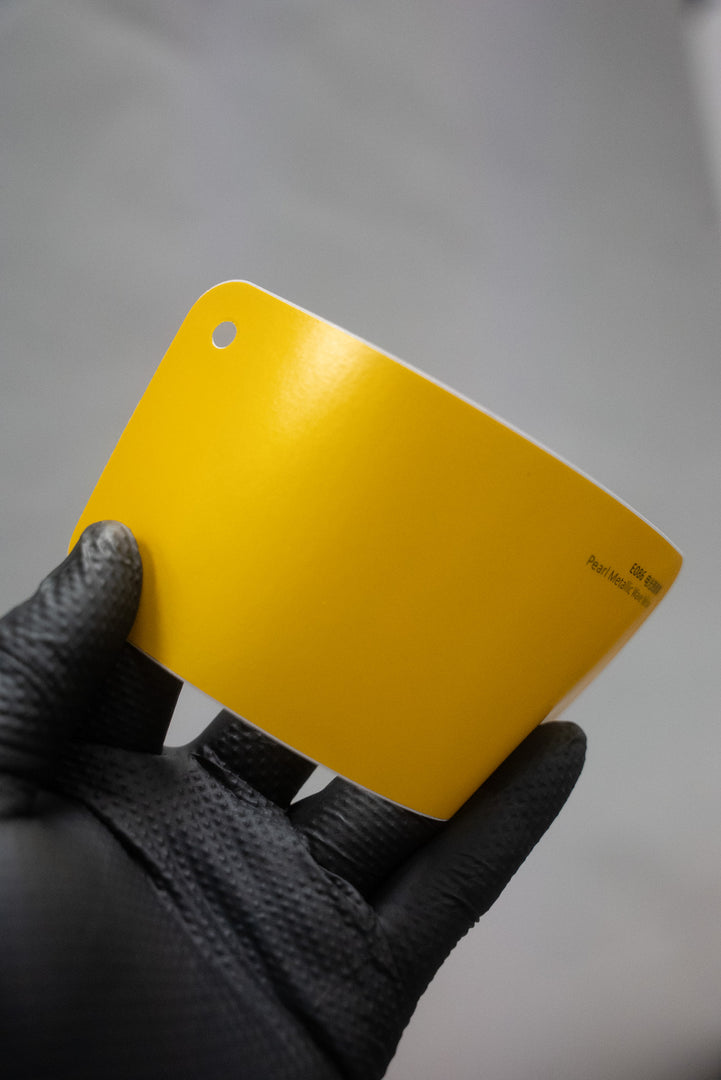 PET Pearl Metallic Wave Yellow
